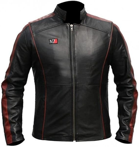 PRLWRS Mass Effect 3 N7 Commander Shepard Gaming Leather Jacket