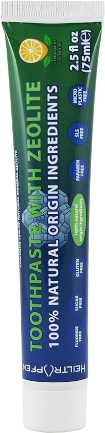Zeolite Toothpaste | 2.5 fl oz - 75 ml | Fluor-Free | 100% Natural Origin Ingredients | 15% Natural Mineral Zeolite | Heiltropfen® Visit the Heiltropfen Store