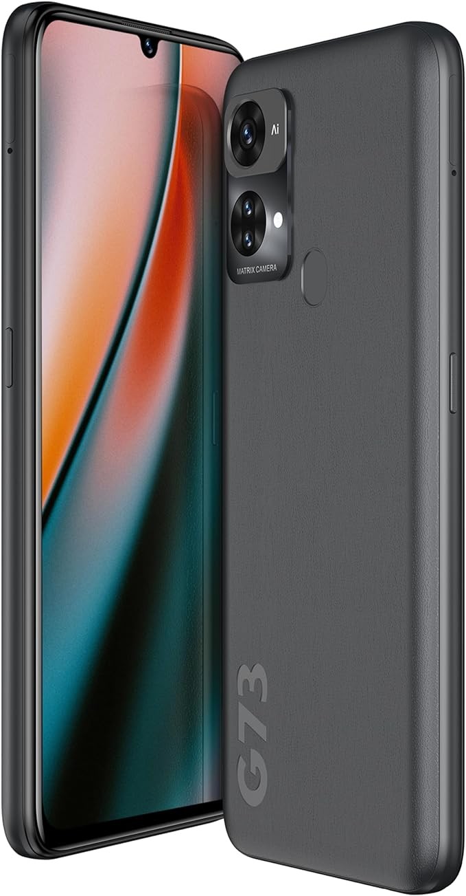 BLU G73 | 2023 | 3-Day Battery | Unlocked | 6.8” HD+ Infinity Display | 128/6GB | Triple 50MP Camera | US Version | US Warranty | Grey