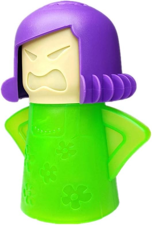Aivwis Angry Mom Microwave Cleaner, Mad Mama Microwave Steam Cleaner, Just Add Vinegar and Water, Easily Cleans the Crud in Minutes (Green)