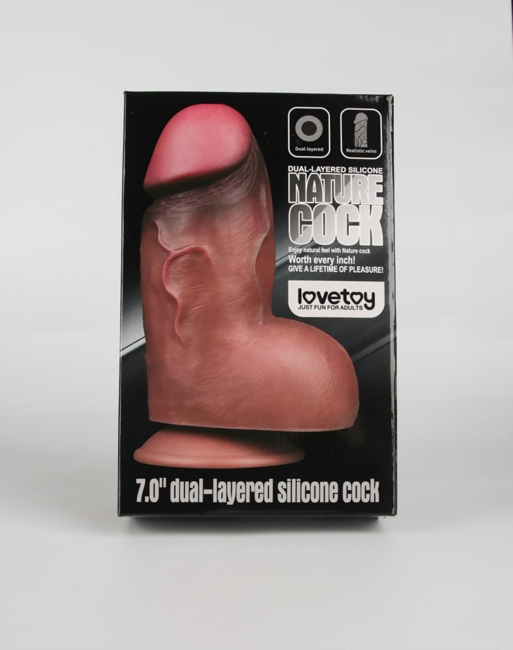 Dildo Plug 18 cm Plug with Suction Cup, Butt Plug XXL Dildo Dildo Large Silicone Giant Dildo Realistic Handmade Realistic Veins Wide Double Dildo Sex Toy Women Men