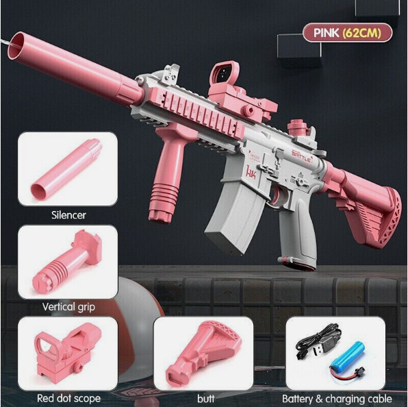 New Fully Automatic Electric Water Gun Rechargeable Party Game Weapon Kids Toys
